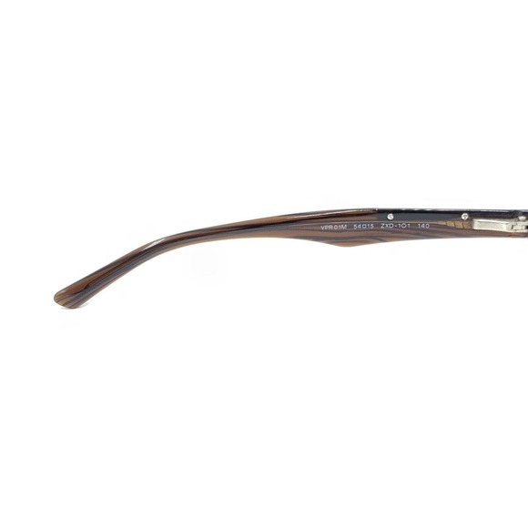 Prada VPR 01M ZXD-1O1 Striped Brown Eyeglasses Frames 54-15 140 Italy Designer - Picture 10 of 12
